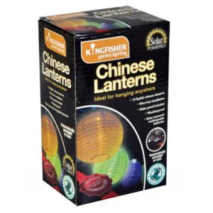 10 PACK SOLAR LED CHINESE COLOURED LANTERNS SLCHINA