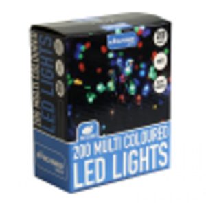 200 MULTI COLOURED STATIC LED CHRISTMAS LIGHT