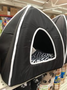 IGLOO CAT BED BLACK 15.5INCH