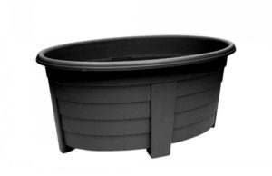 GROSVENOR OVAL PLANTER EBONY