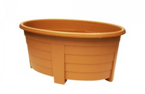 GROSVENOR OVAL PLANTER 55CM TERRACOTTA