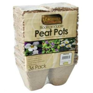 36 PACK 8CM(3IN) BIODEGRADEA BLE SQUARE PEAT PPOTSS