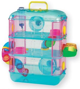 LB-H8B HAMSTER CAGE 3 STOREY BLUE