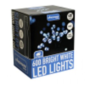 600 LED STATIC CHISTMAS LIGHTS WHITE