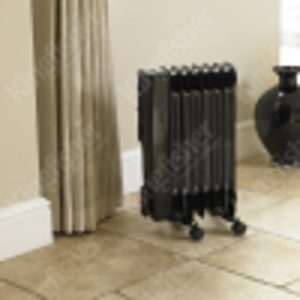 1500W BLACK 7 FIN OIL FILLED RADIATOR