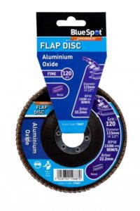 BLUE SPOT 120 GRIT ALUMINIUM OXIDE FLAP DISC