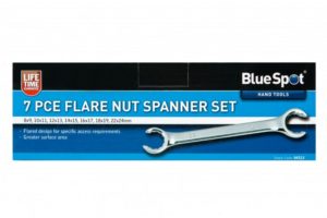 B/SPOT 7 PC FLARE NUT SPANNER SET