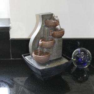 POLYRESIN 4 BOWL TABLE TOP FOUNTAIN