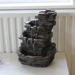 POLYRESIN ROCK EFFECT TABLE TOP FOUNTAIN