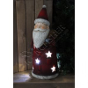 LARGE  TALL SANTA CANDLE HOLDER