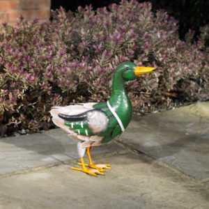 GARDEN DUCK ORNAMENT.