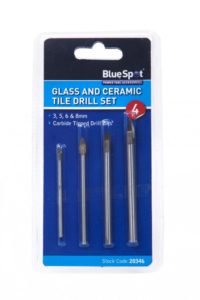 BLUESPOT 4 PCE TILE & GLASS DRILL SET