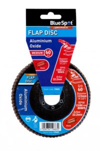 BLUE SPOT 60 GRIT ALUMINIUM OXIDE FLAP DISC