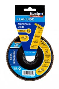 BLUE SPOT 80 GRIT ALMINIUM OXIDE FLAP DISC