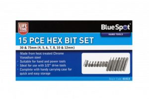 15 PCE HEX BIT SET