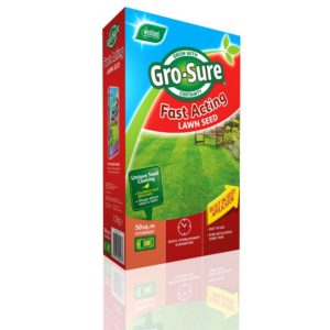 GRO-SURE FAST ACTING LAWN SEED..