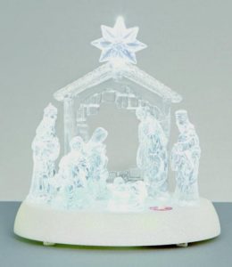 20CM LED NATIVITY WITH MUSIC