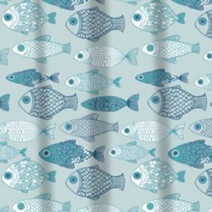 BABY FISH PEVA SHOWER CURTAIN