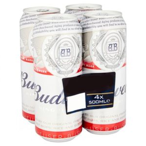 BUDWEISER 4PK CANS