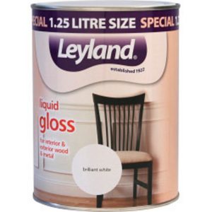 LEYLAND LIQUID GLOSS 1.25L BRILLIANT WHITE