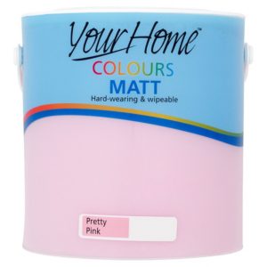 YOUR HOME MATT PAINT PRETTY PINK 2.5L