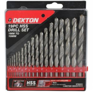 DEKTON 19PC HSS DRILL SET