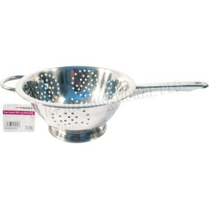 DEEP COLANDER WITH LONG HANDLE 24CM