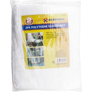2PK POLYTHENE DUST SHEET
