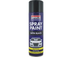 GRANVILLE SPRAY PAINT BLACK 500ML