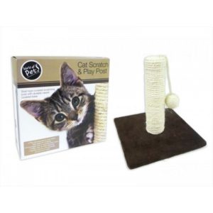 SQUARE SISAL CAT POST-ON-BOARD